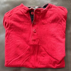 Urban Pipeline Red Kids Henley Shirt